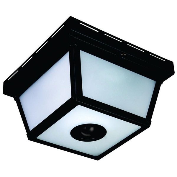 Heath-Zenith Motion Activated Decorative Light, 120 V, 25 W, Incandescent Lamp, Metal Fixture, Black HZ-4305-BK
